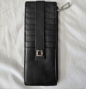 Lodis Black Leather Stacker Wallet
